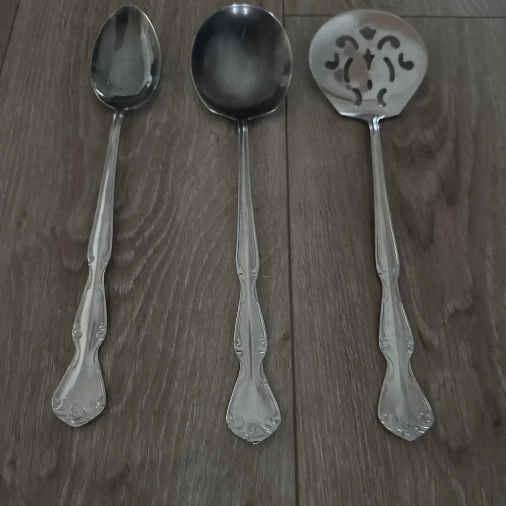 1776‎ Casserole Present Stainless Serving Spoon Casserole Spoon Tomato Server